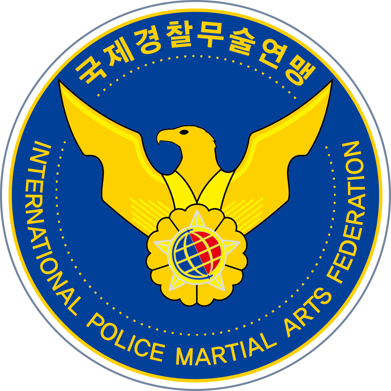 국제경찰무술연맹 로고